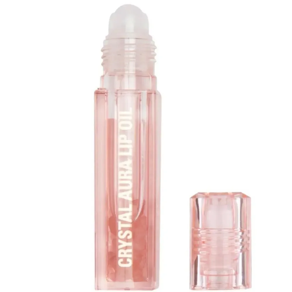 Lot Of 3 Makeup Revolution Crystal Aura Lip Oil Rose Quartz Crystal's Vitamin E